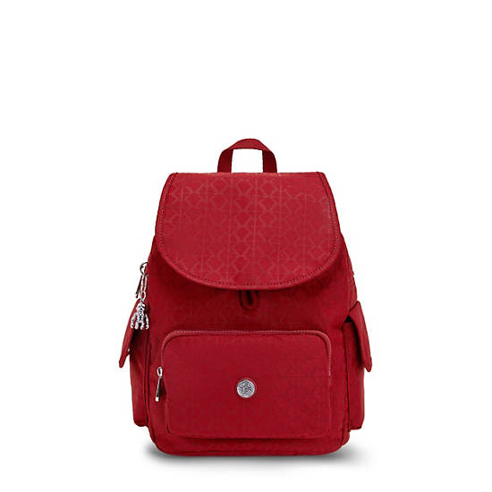 Kipling City Pack Small Classic Backpacks Signature Red | CA 1498IL